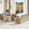 vidaXL Set Divano da Giardino con cuscino 8 pcs beige e grigio chiaro