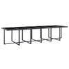 vidaXL Set da Pranzo per Giardino 13 pz con Cuscini Polyrattan Grigio