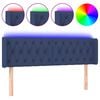 vidaXL Testiera a LED Blu 147x16x78/88 cm in Tessuto