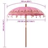 vidaXL Parasol Balinese Rosa 215 x 215 x 260 cm