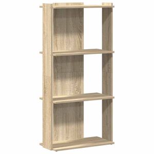 vidaXL Libreria 3 Ripiani Rovere Sonoma 60x30x120 cm Legno Multistrato