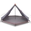 vidaXL Tenda Familiare Tipi 8 Persone Grigia e Arancione Impermeabile