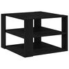 vidaXL Tavolino da salotto Rovere Nero 58 x 58 x 40 cm