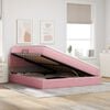 vidaXL Letto con Contenitore con materasso Rosa 180 x 200 cm Velluto