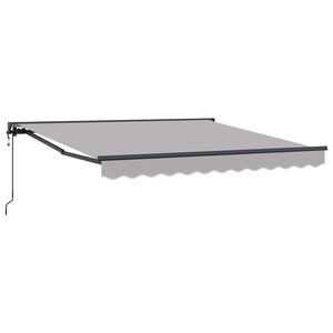 vidaXL Tenda Retrattile Grigio chiaro 300 x 250 cm Alluminio e Tessuto