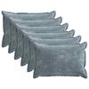 vidaXL Federa 6 pcs HOUTEN Azzurro 50 x 75 cm Tessuto Chenille