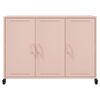 vidaXL Credenza Rosa 100,5x39x72 cm in Acciaio