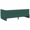 vidaXL Cornice del letto ad angolo Verde Scuro 100 cm x 200 cm Velluto