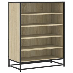 vidaXL Scarpiera Rovere Sonoma 75x38x97,5 cm Legno Multistrato Metallo