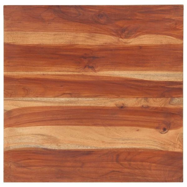 vidaXL Piano Tavolo in Legno Massello di Acacia 25-27 mm 60x60 cm