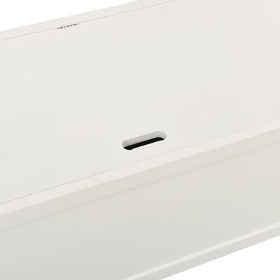 VidaXL Panca da Ingresso Bianca 80x40x43 cm in Legno Massello di Pino