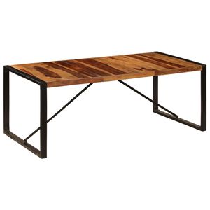 vidaXL Tavolo da Pranzo 200x100x75 cm in Legno Massello di Acacia