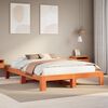 vidaXL Letto senza Materasso Marrone Cera 140x190 cm in Legno di Pino