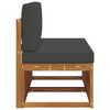 vidaXL 2 Pezzo Divano centrale per esterno Legno di Acacia Massello