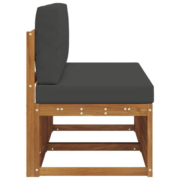 vidaXL 2 Pezzo Divano centrale per esterno Legno di Acacia Massello