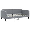 vidaXL Divano Letto con Materasso Grigio Chiaro 90x190 cm in Tessuto