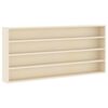 vidaXL Vetrina a muro A parete Beige 80 x 8,5 x 36 cm