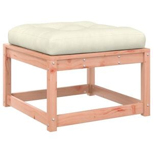 vidaXL Poggiapiedi da Giardino con Cuscino Legno Massello di Douglas