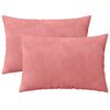 vidaXL Federa 2 pcs HEERLEN Rosa 50 x 70 cm Velluto