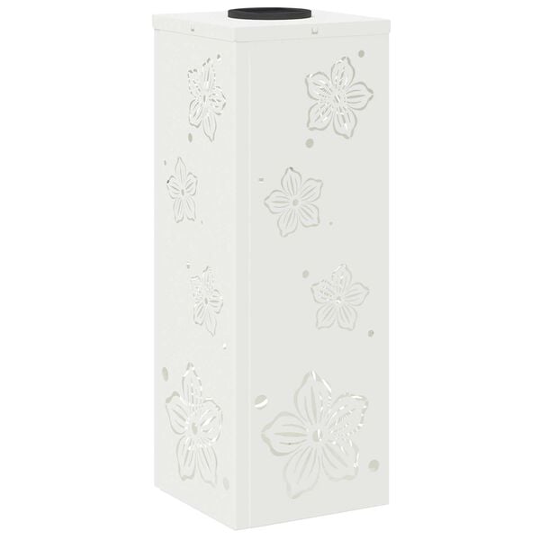 vidaXL Faro LED solare per sentieri 2 pcs Bianco