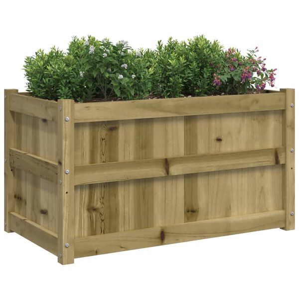 vidaXL Fioriere da Giardino 2 pz in Legno di Pino Impregnato