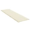 vidaXL Cuscino per Lettino Crema 200x70x3 cm in Tessuto Oxford