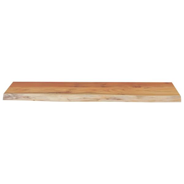 vidaXL Mensola a Muro 80x30x2,5cm Rettangolare Legno Acacia Bordi Vivi