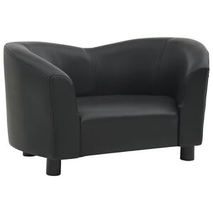 vidaXL Divano per Cani Nero 67x41x39 cm in Similpelle