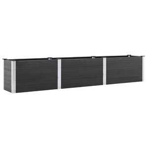 vidaXL Fioriera Rialzata da Giardino 300x50x54 cm in WPC Grigio
