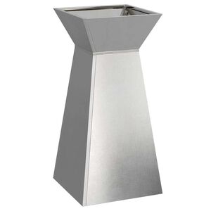 vidaXL Vaso a Pilastro Argento 35 x 35 x 73 cm Acciaio inossidabile