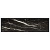 vidaXL Tavolo Consolle Nero 120x35x75 cm in Vetro Temperato