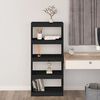 vidaXL Libreria/Divisorio Nero 60x30x135,5 cm Legno Massello di Pino