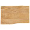 vidaXL Piano per Tavolo 60x40x3,8cm Bordi Vivi in Legno Massello Mango