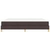 vidaXL Letto a molle Marrone Scuro 200 x 200 cm Tessuto