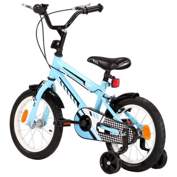 vidaXL Bici per Bambini 14 Pollici Nera e Blu