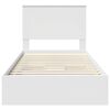 vidaXL Letto con Contenitore Bianco 100 x 200 cm Legno multistrato