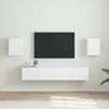 vidaXL Mobile TV da parete 2 pcs Bianco 30 x 31 x 40 cm