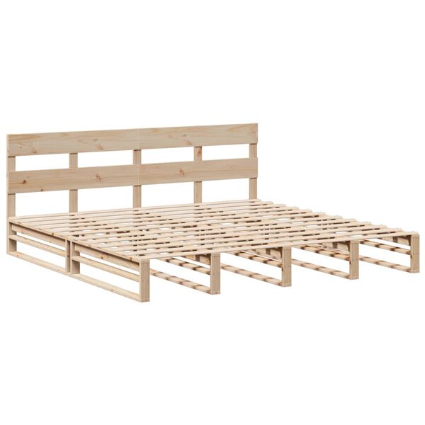 vidaXL Letto senza Materasso 200x200 cm in Legno Massello di Pino