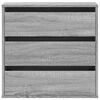 vidaXL Cassettiera Angolare Grigio Sonoma 60x41x58cm Legno Multistrato