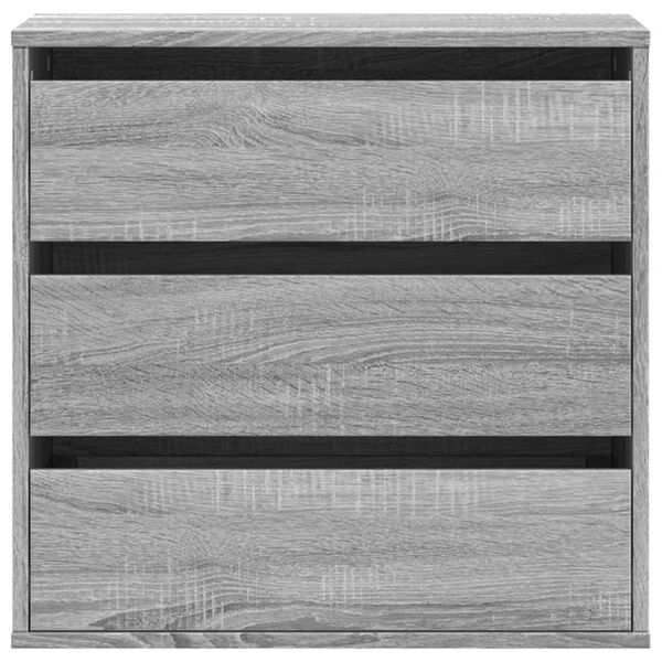 vidaXL Cassettiera Angolare Grigio Sonoma 60x41x58cm Legno Multistrato
