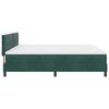 vidaXL Letto a molle con materasso Verde Scuro 200 x 200 cm Velluto