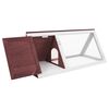 vidaXL Conigliera in Legno Marrone