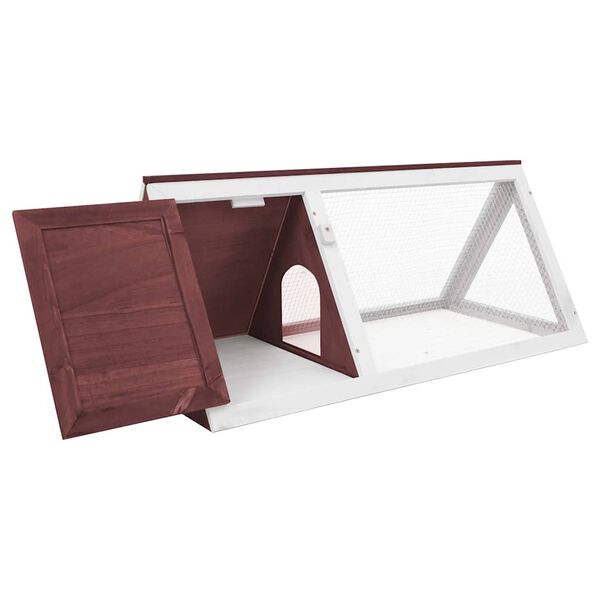 vidaXL Conigliera in Legno Marrone