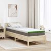 vidaXL Topper per materasso Bianco e Verde 70 x 200 cm