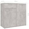 vidaXL Credenza Grigio Cemento 160x36x75 cm in Legno Multistrato