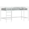 vidaXL Struttura del letto loft per bambini Bianco 80 x 200 cm Acciaio