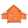 vidaXL Pollaio 150x96x110 cm in Legno Massello di Abete