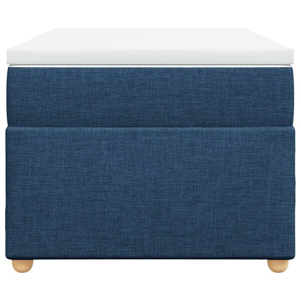 vidaXL Giroletto a Molle con Materasso Blu 90x200 cm inTessuto