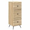 vidaXL Mobile con Cassetti Rovere Sonoma 33 x 34,5 x 90 cm