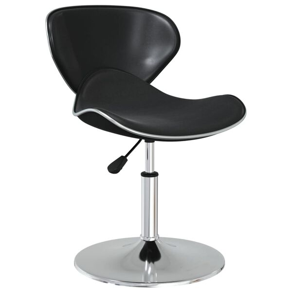 vidaXL Sedie da Pranzo 4 pz Nere in Similpelle